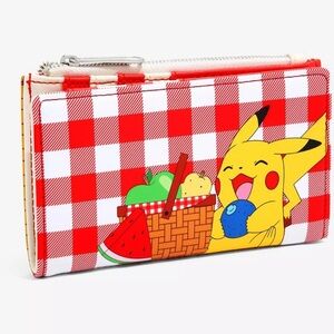 Loungefly Red Checkered Pikachu Picnic Wallet